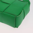 BOTTEGA VENETA MAXI INTRECCIATO Candy Cassette Bag Leather Green Auth mr3056A-17