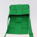 BOTTEGA VENETA MAXI INTRECCIATO Candy Cassette Bag Leather Green Auth mr3056A-10