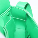 BOTTEGA VENETA MAXI INTRECCIATO Candy Cassette Bag Leather Green Auth mr3056A-18