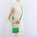BOTTEGA VENETA MAXI INTRECCIATO Candy Cassette Bag Leather Green Auth mr3056A-21