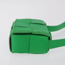 BOTTEGA VENETA MAXI INTRECCIATO Candy Cassette Bag Leather Green Auth mr3056A-3