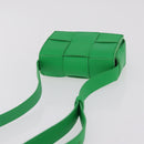 BOTTEGA VENETA MAXI INTRECCIATO Candy Cassette Bag Leather Green Auth mr3056A-6