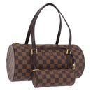 LOUIS VUITTON Damier Ebene Papillon 30 Hand Bag N51303 LV Auth mr3061V-1
