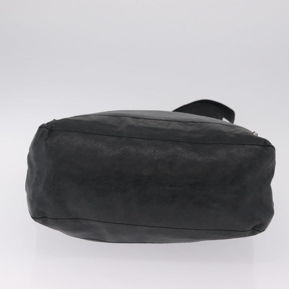 Balenciaga The Day Shoulder Bag Leather Black 223409 Auth mr3063A