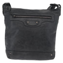 Balenciaga The Day Shoulder Bag Leather Black 223409 Auth mr3063A-2