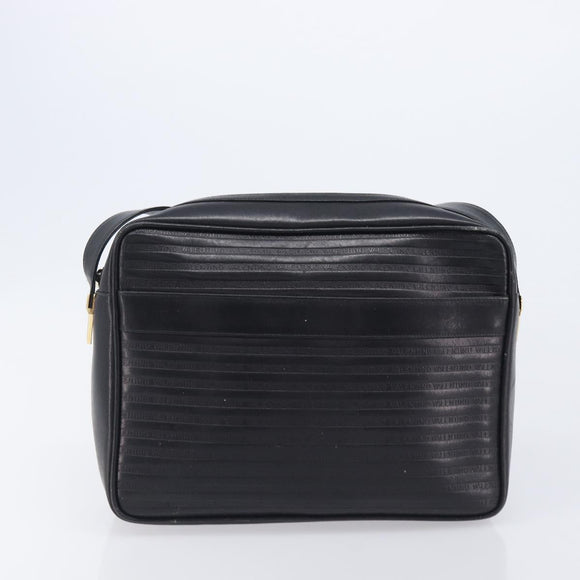 Valentino Clutch Bag Shoulder Bag PVC Leather 2 Set Black Brown Auth mr3065