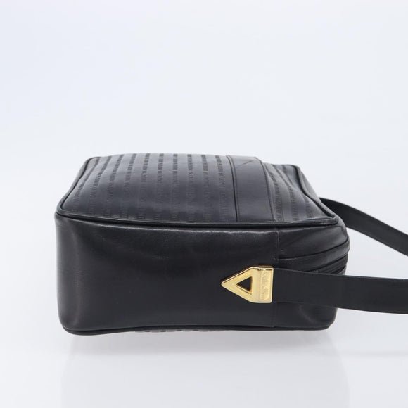 Valentino Clutch Bag Shoulder Bag PVC Leather 2 Set Black Brown Auth mr3065