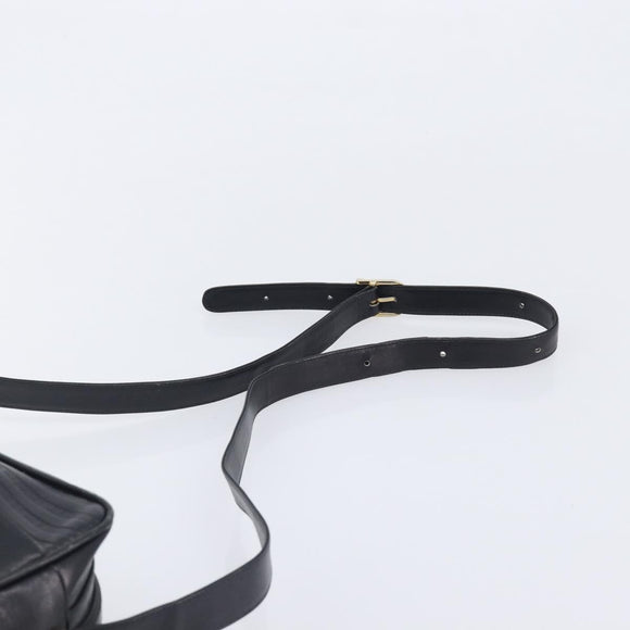 Valentino Clutch Bag Shoulder Bag PVC Leather 2 Set Black Brown Auth mr3065