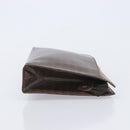 Valentino Clutch Bag Shoulder Bag PVC Leather 2 Set Black Brown Auth mr3065-4