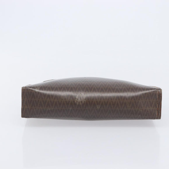 Valentino Clutch Bag Shoulder Bag PVC Leather 2 Set Black Brown Auth mr3065