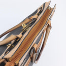 Bally Shoulder Bag Hand Bag Canvas PVC 2 Set Black Brown Auth mr3066-10