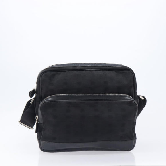 Bally Shoulder Bag Hand Bag Canvas PVC 2 Set Black Brown Auth mr3066