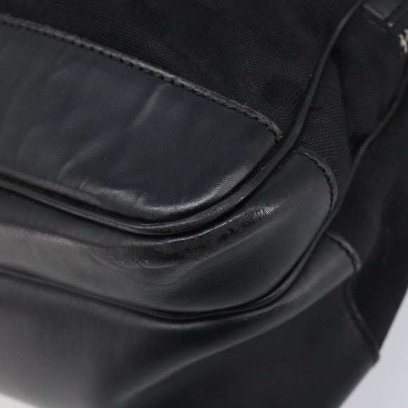 Bally Shoulder Bag Hand Bag Canvas PVC 2 Set Black Brown Auth mr3066