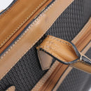 Bally Shoulder Bag Hand Bag Canvas PVC 2 Set Black Brown Auth mr3066-9
