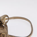 Chloe Paraty Hand Bag Leather Beige Gold Tone Auth mr3069-10