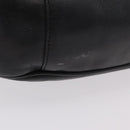 GUCCI Bamboo Hand Bag Leather Black Gold Tone 001 123 1577 Auth mr3072A-13