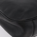 GUCCI Bamboo Hand Bag Leather Black Gold Tone 001 123 1577 Auth mr3072A-14