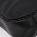 GUCCI Bamboo Hand Bag Leather Black Gold Tone 001 123 1577 Auth mr3072A-16