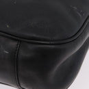 GUCCI Bamboo Hand Bag Leather Black Gold Tone 001 123 1577 Auth mr3072A-17