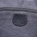 GUCCI Bamboo Hand Bag Leather Black Gold Tone 001 123 1577 Auth mr3072A-19