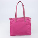 PRADA Tote Bag Nylon 2 Set Pink Black Auth mr3075-11