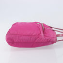 PRADA Tote Bag Nylon 2 Set Pink Black Auth mr3075-12