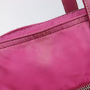 PRADA Tote Bag Nylon 2 Set Pink Black Auth mr3075-18