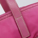 PRADA Tote Bag Nylon 2 Set Pink Black Auth mr3075-19