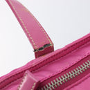 PRADA Tote Bag Nylon 2 Set Pink Black Auth mr3075-20