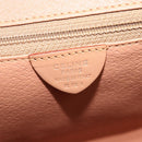 CELINE Macadam Hand Bag PVC Brown Gold Tone Auth mr3076A-12