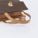 CELINE Macadam Hand Bag PVC Brown Gold Tone Auth mr3076A-7