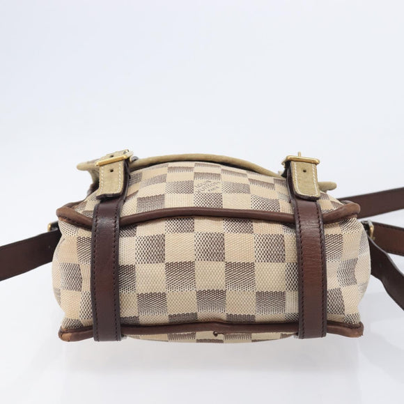LOUIS VUITTON Damiern Trotteur Shoulder Bag White N48184 LV Auth mr3077
