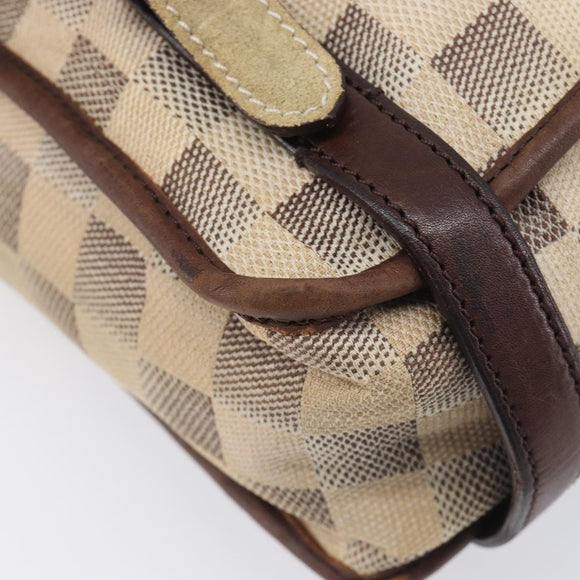 LOUIS VUITTON Damiern Trotteur Shoulder Bag White N48184 LV Auth mr3077