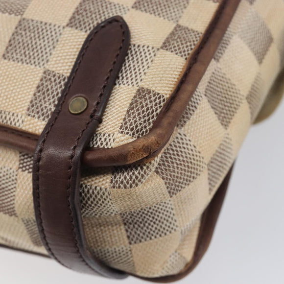 LOUIS VUITTON Damiern Trotteur Shoulder Bag White N48184 LV Auth mr3077