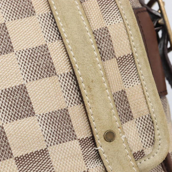 LOUIS VUITTON Damiern Trotteur Shoulder Bag White N48184 LV Auth mr3077