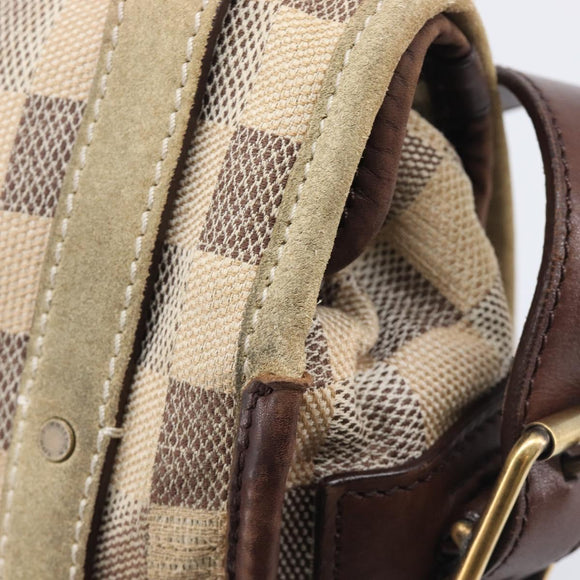 LOUIS VUITTON Damiern Trotteur Shoulder Bag White N48184 LV Auth mr3077