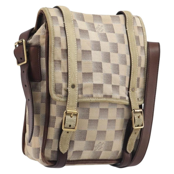 LOUIS VUITTON Damiern Trotteur Shoulder Bag White N48184 LV Auth mr3077