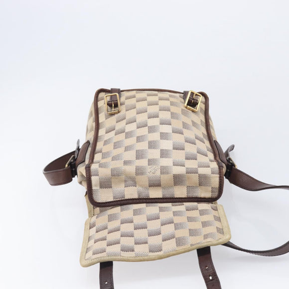 LOUIS VUITTON Damiern Trotteur Shoulder Bag White N48184 LV Auth mr3077