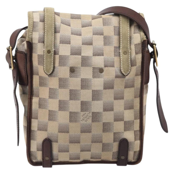 LOUIS VUITTON Damiern Trotteur Shoulder Bag White N48184 LV Auth mr3077