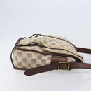 LOUIS VUITTON Damiern Trotteur Shoulder Bag White N48184 LV Auth mr3077-4