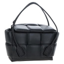 Bottega Veneta MAXI INTRECCIATO Tote Bag Leather Black Auth mr3078M-1