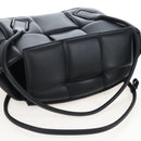 Bottega Veneta MAXI INTRECCIATO Tote Bag Leather Black Auth mr3078M-6