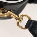 GUCCI Adidas Hand Bag Leather Black Gold Tone 702397 Auth mr3079V-11