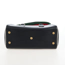 GUCCI Adidas Hand Bag Leather Black Gold Tone 702397 Auth mr3079V-13
