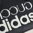 GUCCI Adidas Hand Bag Leather Black Gold Tone 702397 Auth mr3079V-19
