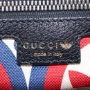 GUCCI Adidas Hand Bag Leather Black Gold Tone 702397 Auth mr3079V-22