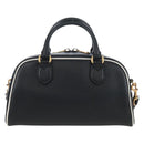 GUCCI Adidas Hand Bag Leather Black Gold Tone 702397 Auth mr3079V-3