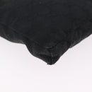 GUCCI GG Canvas Waist Bag Black Silver 28566 Auth mr3080A-17