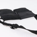 GUCCI GG Canvas Waist Bag Black Silver 28566 Auth mr3080A-6