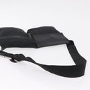 GUCCI GG Canvas Waist Bag Black Silver 28566 Auth mr3080A-7